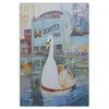 Asbury Park Swan Boat Ride Canvas Wrap - Painteye