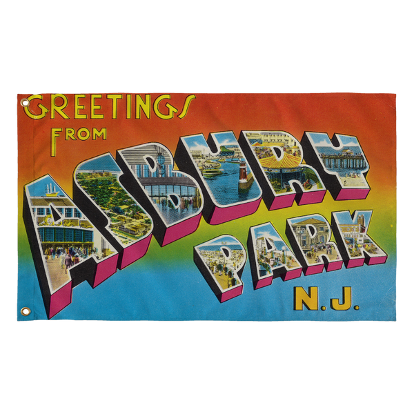 "Greetings From Asbury Park" Flag 36"x60" - Painteye