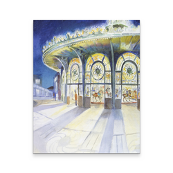 "Asbury Park Carousel" Canvas Wall Art "16x20" - Painteye