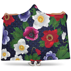 Romantic Flowery Dream Premium Hooded Blanket