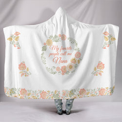 Nana Favorite People Peach Hooded Blanket - Painteye