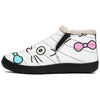 Pink & Blue Cat face Winter Trainer Boots