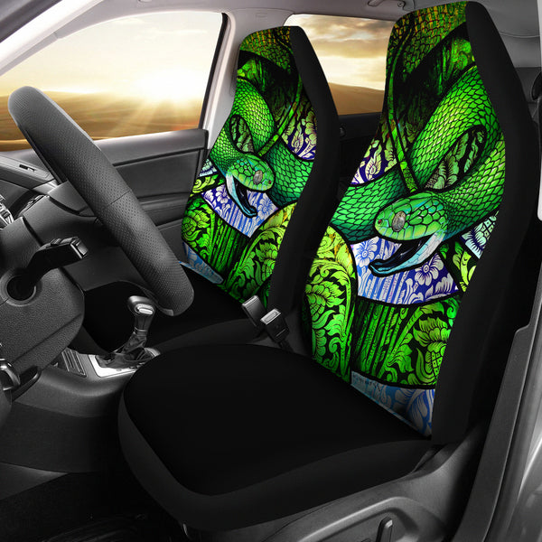 Car seat cover - Green Snake