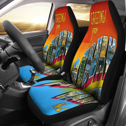 Greetings From Asbury Park Car Seat Cover - Painteye
