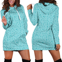Turquoise Dental Hoodie Dress ... Great For Dental Hygienist, RDH, CDA, DDS, DMD