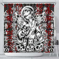 DJ Mary Shower Curtain - Painteye