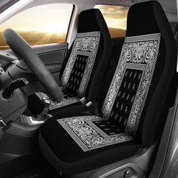 Black Bandanna Car Seat Covers - Painteye