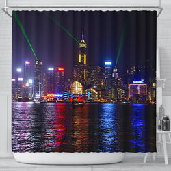 A Night in Hong Kong Shower Curtain - Painteye