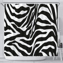 Zebra Pattern Shower Curtain - Painteye