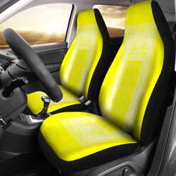 Yellow Bandanna Car Seat Covers - Painteye