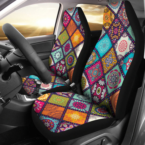 Colorful Mandala Car Seat Covers