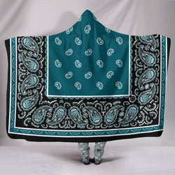 Ultimate Rich Teal Hooded Bandana Blanket