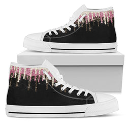 Red & Gold Ice Cream Dripping High Tops