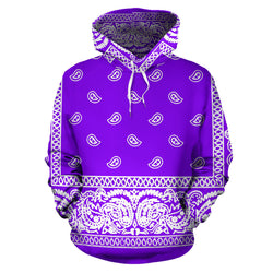 Purple Bandanna Hoodie-Express Line - Painteye