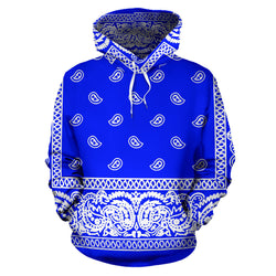 Blue Bandanna Hoodie-Express Line - Painteye