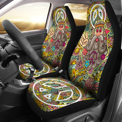 Love Peace Hippie Car Seat Covers