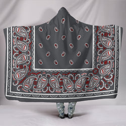 Ultimate Wicked Gray Bandana Hooded Blanket