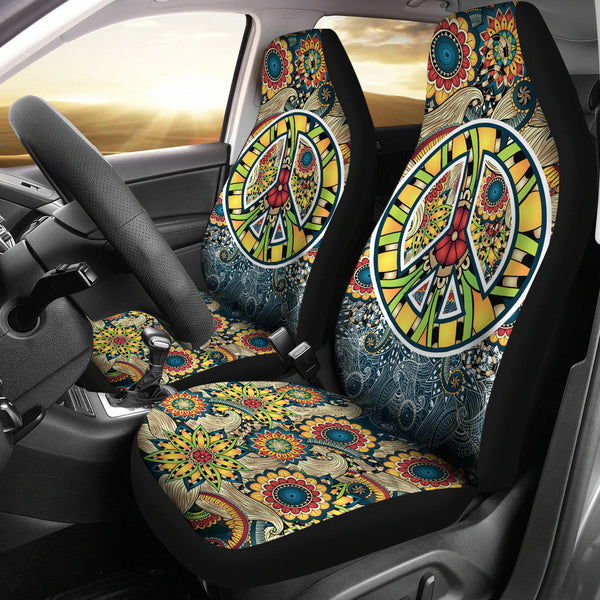 Premium Peace Mandala Seat Covers