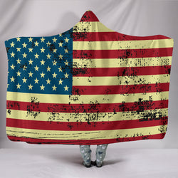American Flag Hoodie Blanket - Painteye