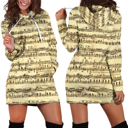 Sheet Music Women's Hoodie Dress