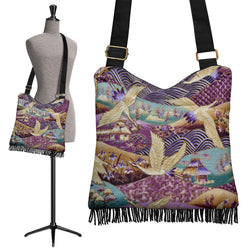 Boho - Purple Cranes