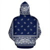 Navy Blue Bandanna Hoodie - Painteye