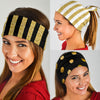 Luxury Stripes & Dots Gold Collection of Bandana 3-Pack
