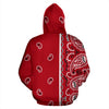 Classic Red Bandana Pullover Hoodie
