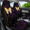 Monarch Butterfly Purple Damask Car Seat Covers