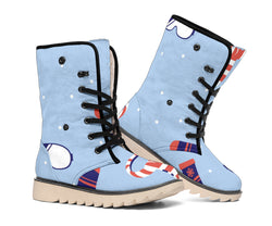 Blue Winter Celebration Boots