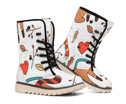 Cute Foxes Design Polar Boots