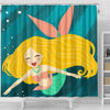 The Happy Mermaid Shower Curtain - Painteye