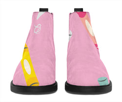 Pink Crayon Fashion Boots