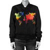 Black Wanderlust Bomber Jacket