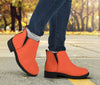 Bright Red Fashion Boots