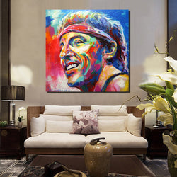 Bruce Springsteen Oil Painting On Canvas - Painteye