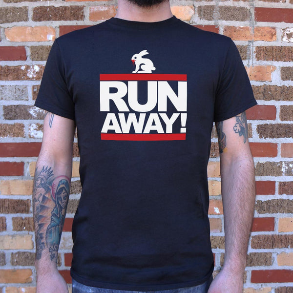Run Away Rabbit Mens T Shirt - Painteye