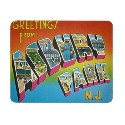 "Greetings From Asbury Park" Mouse Pad 9.25"x7.75" - Painteye